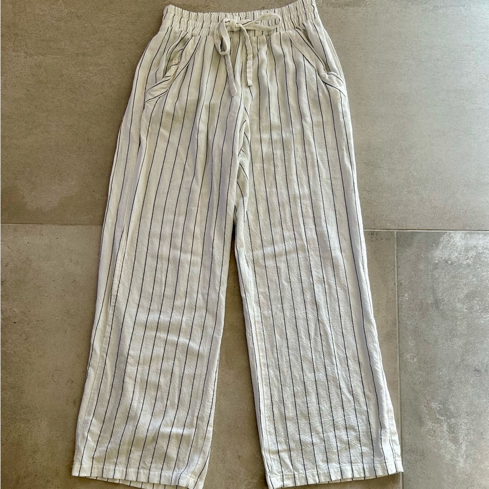 Sienna Sky Black and White Striped Pants - Picture 2 of 3